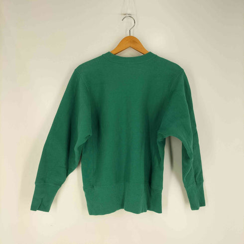 チャンピオン Champion REVERSE WEAVE 単色タグ復刻 MAUDSLAY アーチロゴ フロッキー クルーネック スウェット トレーナー レディース import:M