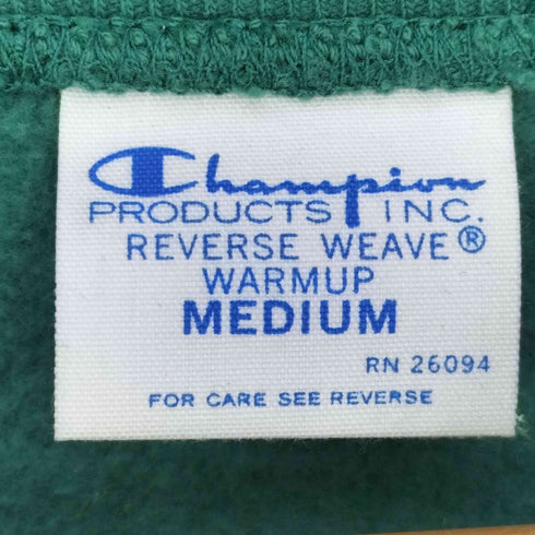 チャンピオン Champion REVERSE WEAVE 単色タグ復刻 MAUDSLAY アーチロゴ フロッキー クルーネック スウェット トレーナー レディース import:M
