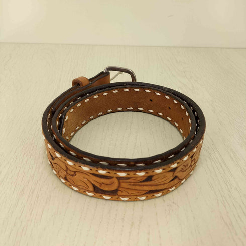 trudy ウエスタン レザーベルト メンズ