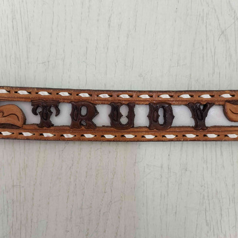 trudy ウエスタン レザーベルト メンズ