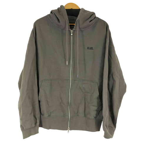 クレイル CLEL Heavy Weight Logo Embroidered Full-Zip Hoodie レディース import:XS