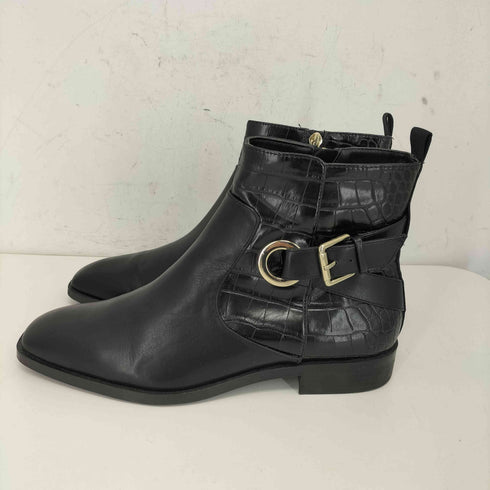 ザラ ZARA クロコ型押し ショートブーツ レディース 40