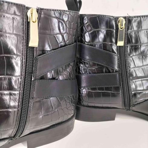 ザラ ZARA クロコ型押し ショートブーツ レディース 40