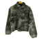 Slacker Tie-dye fleece half hook Black メンズ