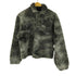 Slacker Tie-dye fleece half hook Black メンズ