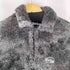 Slacker Tie-dye fleece half hook Black メンズ