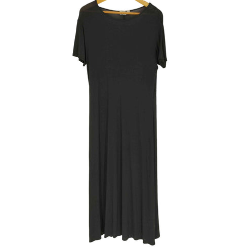 ニジュウサンク 23区 レーヨン混 半袖 シアーロングワンピース レディース JPN:38