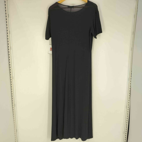 ニジュウサンク 23区 レーヨン混 半袖 シアーロングワンピース レディース JPN:38