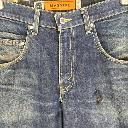リーバイス Levis 90S 96年製 USA製 MASSIVE バギーワイドデニム 濃紺 メンズ 28/32