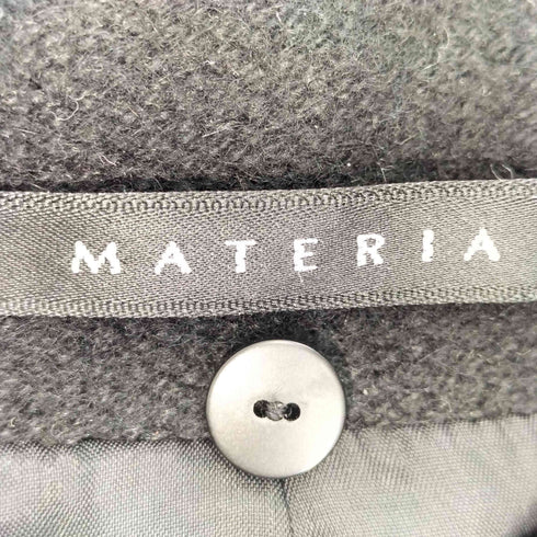 マテリア MATERIA アンゴラ混 比翼 コート レディース 38