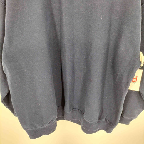 企業ロゴ 両面プリント 裏起毛 クルーネックスウェット メンズ