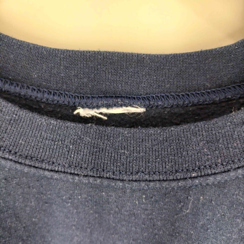 企業ロゴ 両面プリント 裏起毛 クルーネックスウェット メンズ