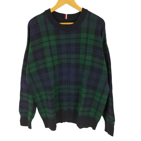 トミーヒルフィガー TOMMY HILFIGER TARTAN CREW NECK メンズ import:XL