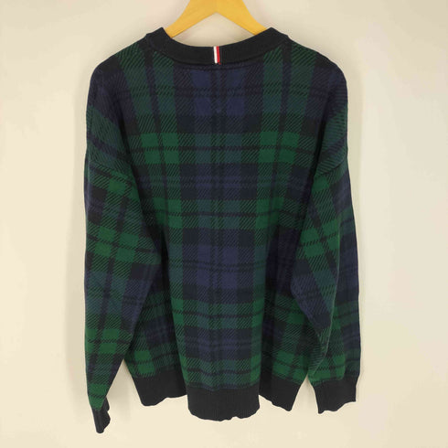 トミーヒルフィガー TOMMY HILFIGER TARTAN CREW NECK メンズ import:XL