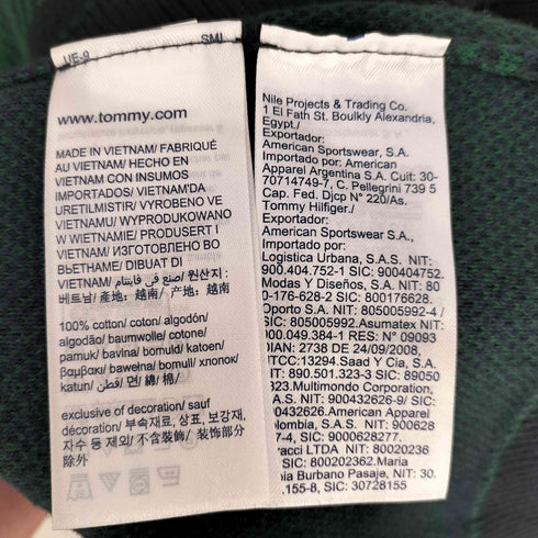 トミーヒルフィガー TOMMY HILFIGER TARTAN CREW NECK メンズ import:XL