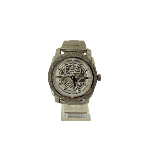 フォッシル FOSSIL MACHINE オートマティック シースルーバック ステンレススチール ウォッチ レディース