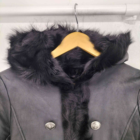 SmackyGlam 裏ファー ラムレザー ジャケット レディース JPN:4