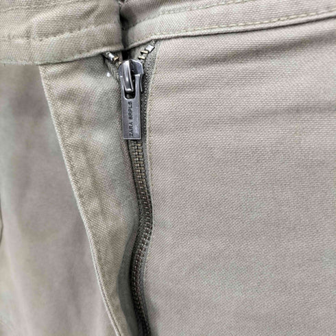 ザラ ZARA SRPLS ジッパーフライ ワーク カーゴパンツ レディース XS
