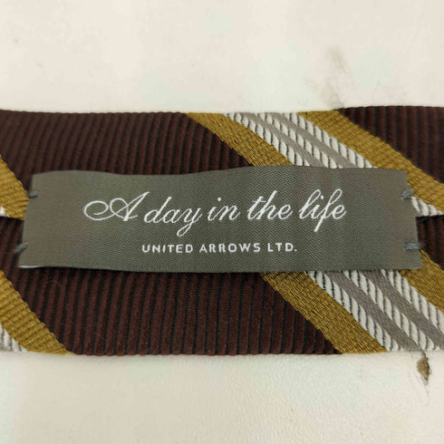 アデイインザライフユナイテッドアローズ A day in the life UNITED ARROWS ストライプ柄 ネクタイ メンズ