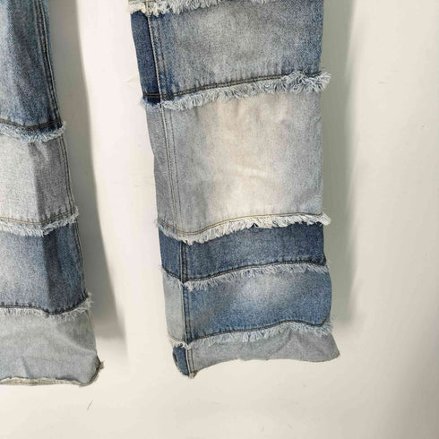 zana⭐︎di パッチワーク ブーツカットデニム レディース JPN:S
