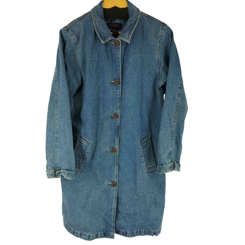 デニムアンドコー Denim&Co デニムステンカラーコート レディース import:M