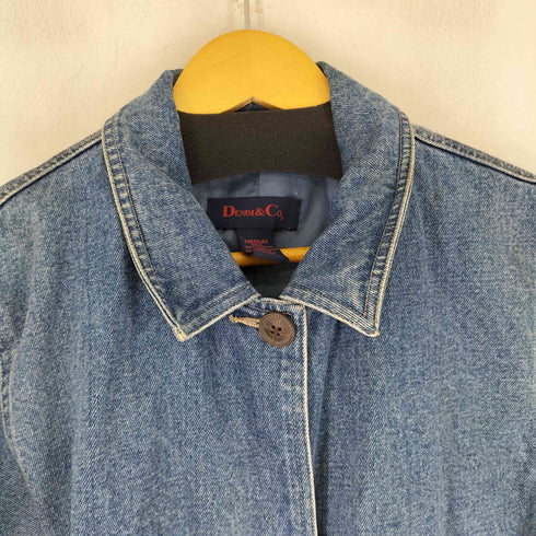 デニムアンドコー Denim&Co デニムステンカラーコート レディース import:M