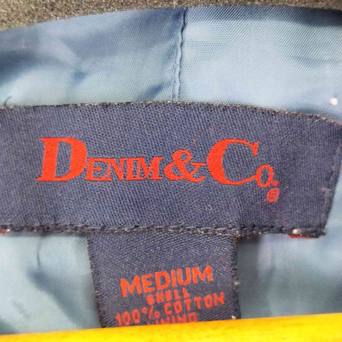 デニムアンドコー Denim&Co デニムステンカラーコート レディース import:M