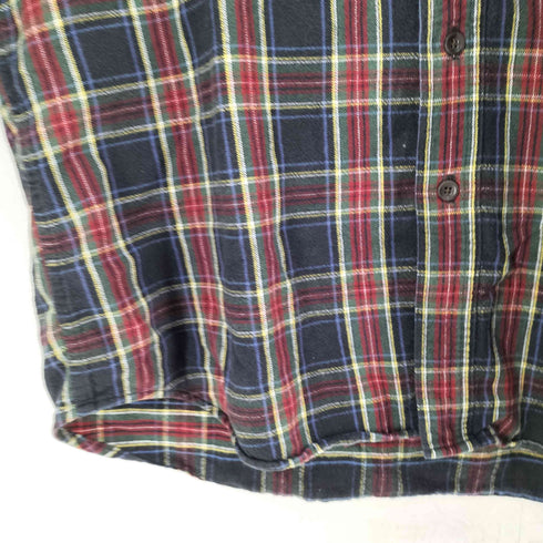 エルエルビーン L.L.Bean 00S 木タグ トラディショナルFIT BD フランネルシャツ メンズ import:L