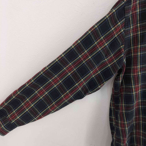 エルエルビーン L.L.Bean 00S 木タグ トラディショナルFIT BD フランネルシャツ メンズ import:L