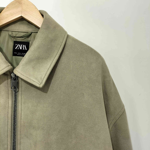ザラ ZARA フェイクスエードジャケット ボンバージャケット メンズ import:L