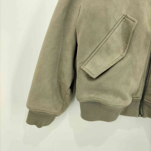 ザラ ZARA フェイクスエードジャケット ボンバージャケット メンズ import:L