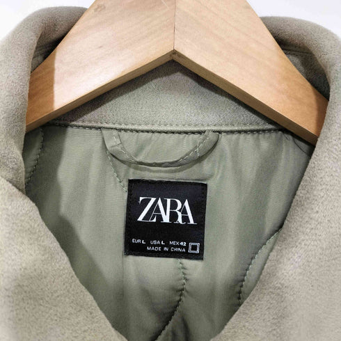 ザラ ZARA フェイクスエードジャケット ボンバージャケット メンズ import:L