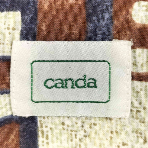 キャンダ CANDA 総柄 ビスコース シャツ メンズ import:M
