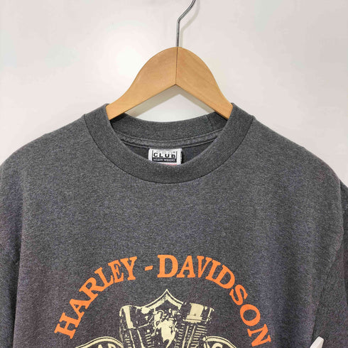 ハーレーダビッドソン HARLEY-DAVIDSON 00s PROCLUBボディ Vツインエンジン クルーネック Tシャツ メンズ import:L