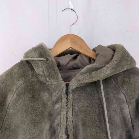 OUT OF CURIOSITY フーデッドジップアップファージャケット メンズ JPN:M