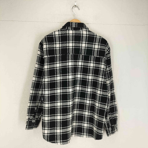 ザラ ZARA RELAXED FIT テクスチャードチェックオーバーシャツ メンズ import:S