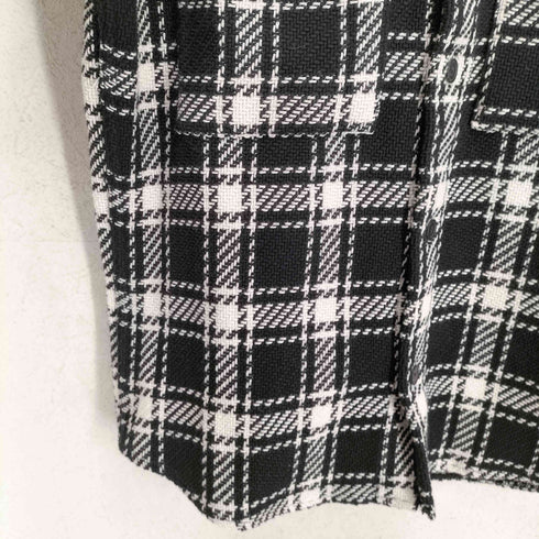 ザラ ZARA RELAXED FIT テクスチャードチェックオーバーシャツ メンズ import:S