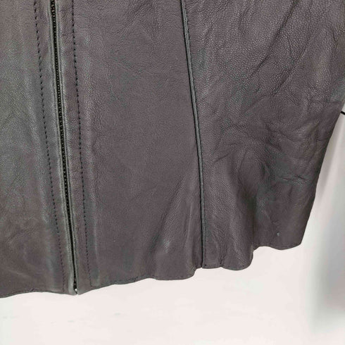 ギャップ Gap 00s OLD ラムレザー ノーカラージャケット レディース XS