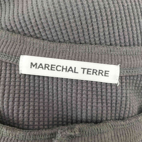 マーシャルテル MARECHAL TERRE ヘンリーネック サーマルカットソー ラウンドカットワンピース レディース 2