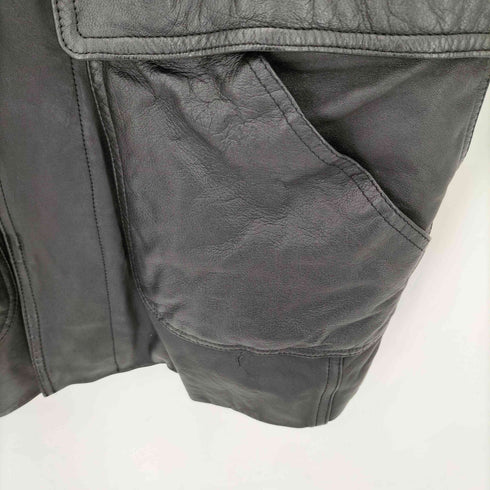 ラムレザーハーフコート メンズ M