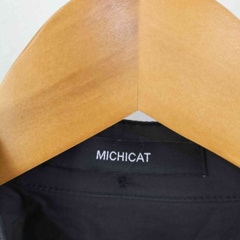 MICHICAT ギャザースリーブ ローズシャツ レディース
