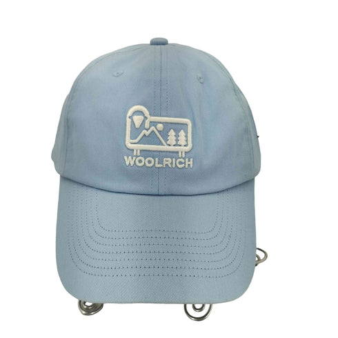 ウールリッチ WOOLRICH ロゴ刺繍 コットン ツイルキャップ メンズ FREE