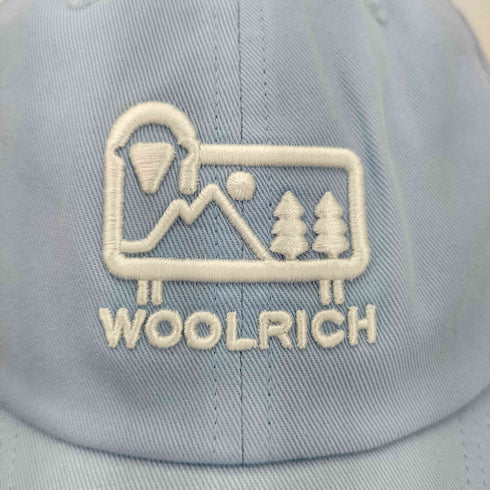 ウールリッチ WOOLRICH ロゴ刺繍 コットン ツイルキャップ メンズ FREE