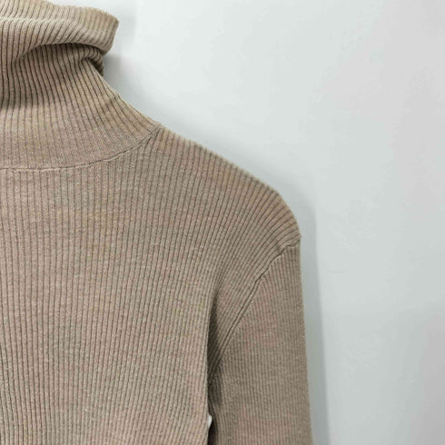 シールームリン Sea Room lynn sheer RIB knit タートルトップス レディース FREE