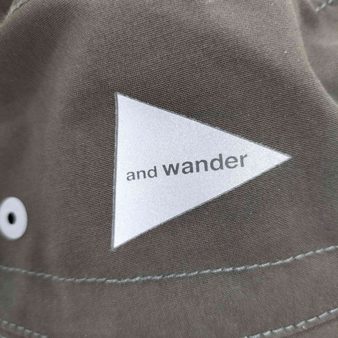 アンドワンダー and wander ドロスト バケットハット メンズ