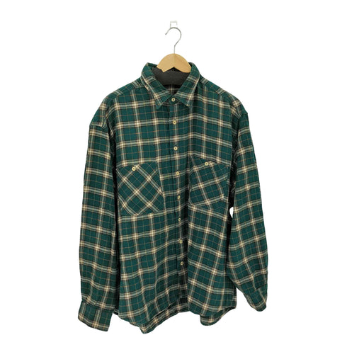 80s 両胸ポケット Baumwolle 木綿 チェックシャツ メンズ XL