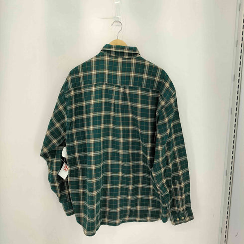 80s 両胸ポケット Baumwolle 木綿 チェックシャツ メンズ XL