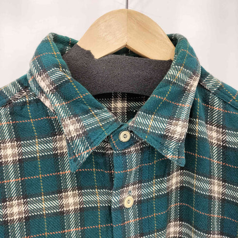 80s 両胸ポケット Baumwolle 木綿 チェックシャツ メンズ XL