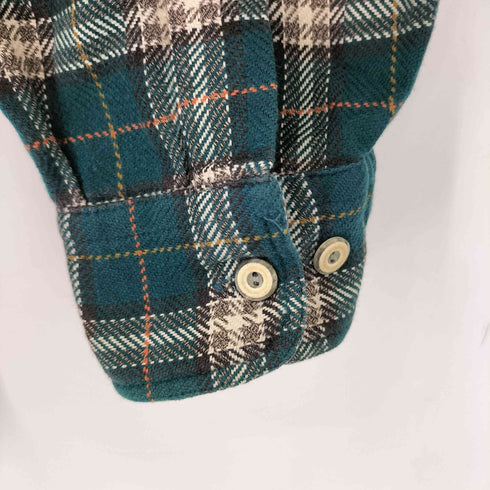 80s 両胸ポケット Baumwolle 木綿 チェックシャツ メンズ XL