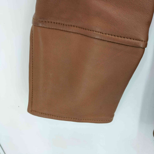 RUCIANO SHEEP LEATHER 比翼ジャケット レディース M